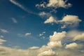 Blue sky and cloudy over chiang mai city thailand