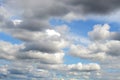 Beautiful blue sky with discrete white clouds Royalty Free Stock Photo