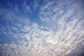 Blue sky and sunset clouds in moring Royalty Free Stock Photo