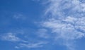 Beautiful blue sky and white cirrocumulus clouds Royalty Free Stock Photo