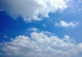 Beautiful blue sky white cloud in cloudy day. Royalty Free Stock Photo