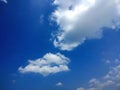 Beautiful blue sky white cloud in cloudy day. Royalty Free Stock Photo