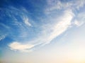 Beautiful blue sky white cloud in cloudy day. Royalty Free Stock Photo