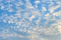 Beautiful blue sky with white cloud