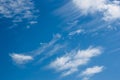 Beautiful blue sky with white clouds.