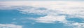 beautiful blue sky with white clouds heaven horizon over planet earth world, view from Royalty Free Stock Photo