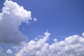 Beautiful Blue Sky With White Cloudy Dramatic Natural abstract background Royalty Free Stock Photo