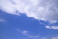 Beautiful Blue Sky With White Cloudy Dramatic Natural abstract background Royalty Free Stock Photo