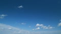 Beautiful blue sky and white stratocumulus and cumulus clouds. White cloud in a blue sky. Timelapse.