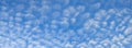 Beautiful blue sky wide panorama cirrus clouds Royalty Free Stock Photo