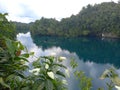 Beautiful Blue View of Uter Lake, Aitinyo, Maybrat Regency - West Papua Royalty Free Stock Photo