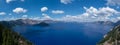 Panoramic views of a caldera known as Crater Lake in Oregon Royalty Free Stock Photo