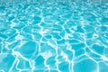 Beautiful blue water surface in swimming pool Royalty Free Stock Photo