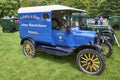 A beautiful Blue and White Ford Utility Van or Lorry exhibited at the Strathmore Vintage Vehicle Show.