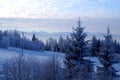 Blue view in Zakopane, Poland