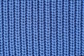 Beautiful blue wool knitted texture for clothes Royalty Free Stock Photo