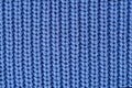 Beautiful blue wool knitted texture for clothes Royalty Free Stock Photo