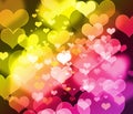 Beautiful blur heart background