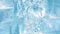 Beautiful blurred background. iridescent shades on blue water. various splashes splashes and bubbles in the pool Royalty Free Stock Photo