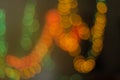 Beautiful blurred light bokeh for background material Royalty Free Stock Photo