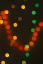 Beautiful blurred light bokeh for background material Royalty Free Stock Photo