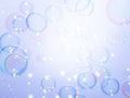 Beautiful Blurred Shiny Colorful Bubbles Abstract Background. Defocused Dust and Stars Space. White Bokeh Magic. Celebration Royalty Free Stock Photo