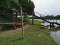 Beautiful boat stand on the lake.