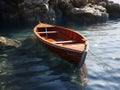 beautiful boat on the water of the sea