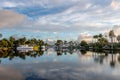 Beautiful boats and luxury homes for the rich and famous line the canals near Las Olas Blvd. in Fort Lauderdale Florida