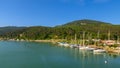 Bocca di magra port view in liguria