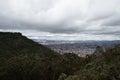 Beautiful bogota colombia eastern mountains landscape with city landscape