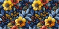 Beautiful boho floral illustration