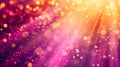 Beautiful bokeh abstract background glowing with sun rays. Background material for presentations and homepages.