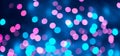 Beautiful Bokeh Pink and blue light Background texture Royalty Free Stock Photo