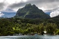 Beautiful Bora-Bora island in French Polynesia Royalty Free Stock Photo