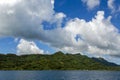 Beautiful Bora-Bora island in French Polynesia Royalty Free Stock Photo