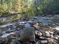 Beautiful borders rocks stream