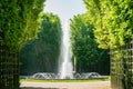 The beautiful Bosquet de la Girandole fountain of Place of Versailles Royalty Free Stock Photo