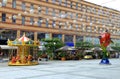 The beautiful boulevard , decorated with balloons in Dnipro Dnepropetrovsk, Dnipropetrovsk