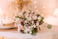 Beautiful bouquet bride