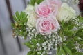 A Beautiful bouquet of flowers with white buds arrangement