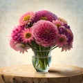 Beautiful bouquet of flowers - ai generated image Royalty Free Stock Photo