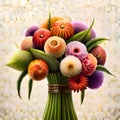 Beautiful bouquet of flowers - ai generated image Royalty Free Stock Photo