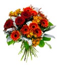 Beautiful bouquet of gerberas and roses Royalty Free Stock Photo