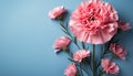A beautiful bouquet of pink daisies brings summer romance generated by AI