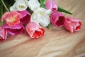 Beautiful bouquet of tulips Royalty Free Stock Photo