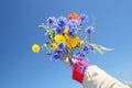 Beautiful bouquet of wild flowers.