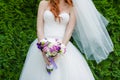 Beautiful bouquets of flowers ready for the big wedding ceremony