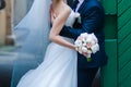 Beautiful bouquets of flowers ready for the big wedding ceremony