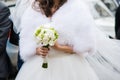 Beautiful bouquets of flowers ready for the big wedding ceremony Royalty Free Stock Photo